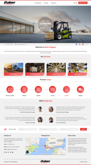 Diseño Web por cCopilot para Baker Rigging | Diseño: #14257999