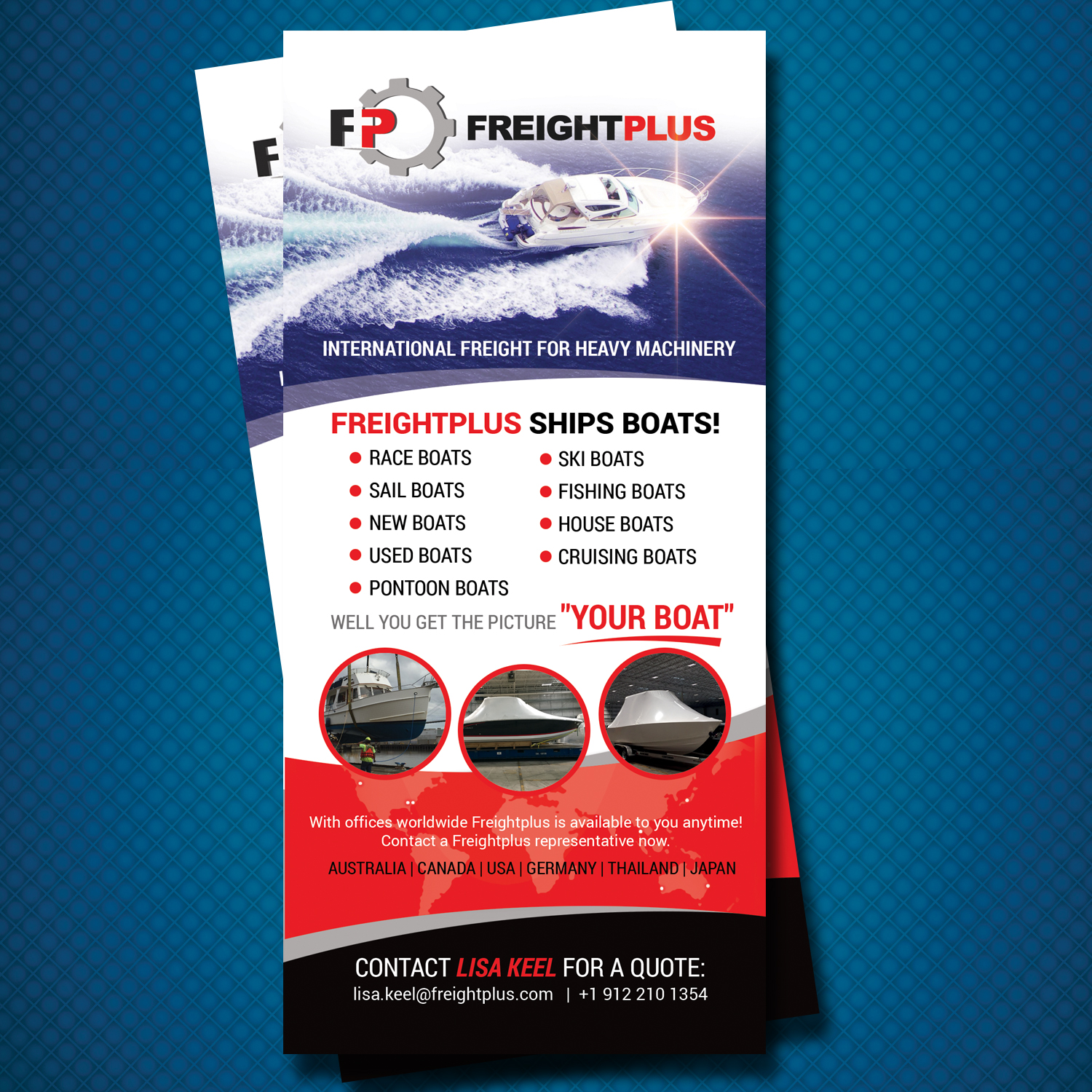 Flyer Design by uk for Freightplus (USA) Inc. | Design #14165607