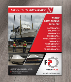Flyer Design by alex989 for Freightplus (USA) Inc. | Design: #14174263