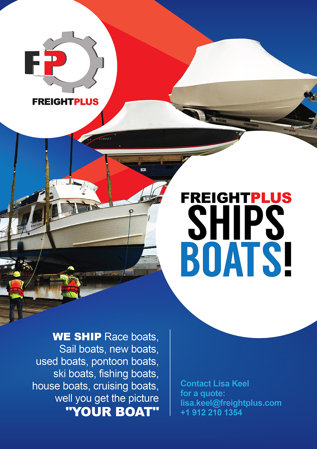 Flyer Design by janiceg for Freightplus (USA) Inc. | Design #14169715