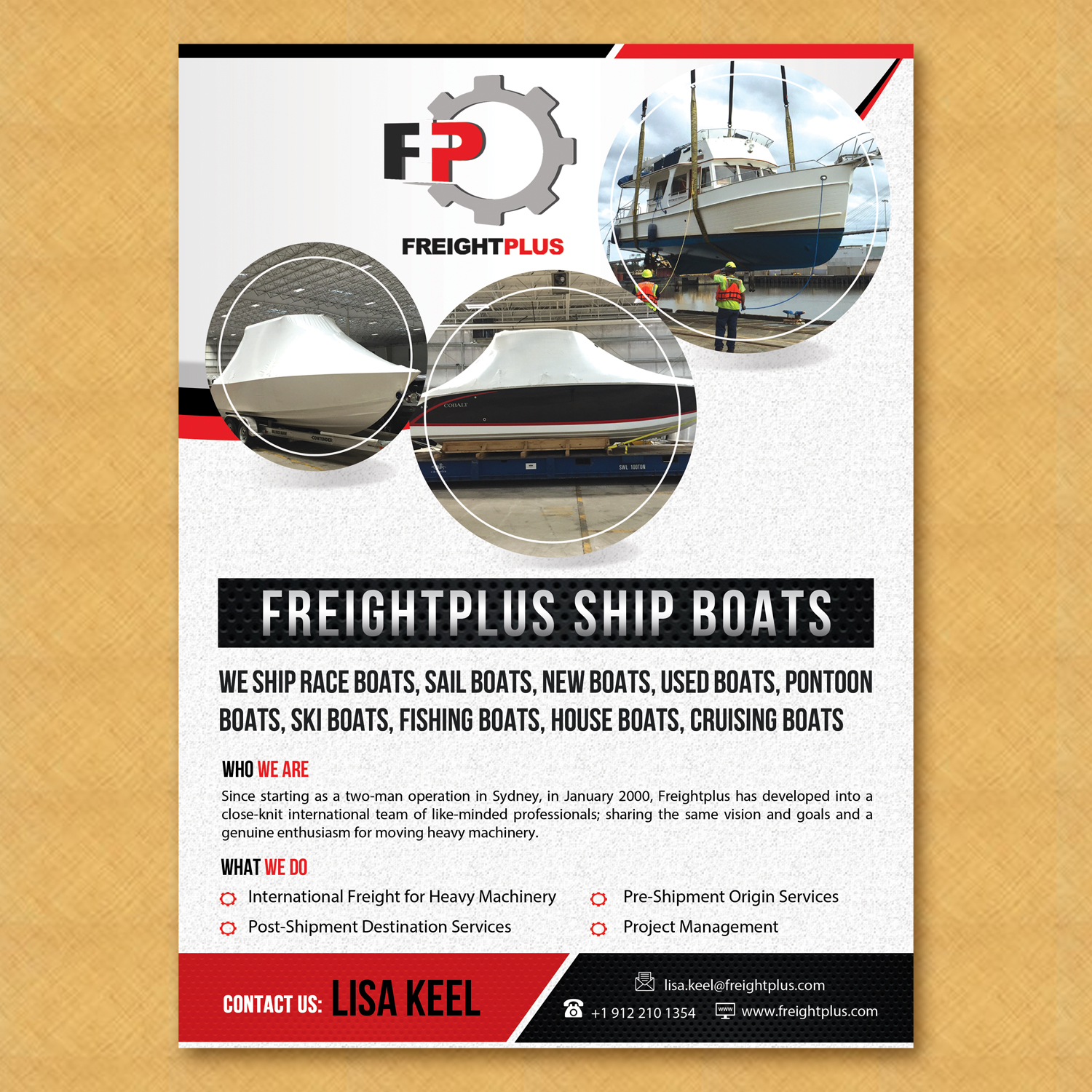 Diseño de Flyer por creative.bugs para Freightplus (USA) Inc. | Diseño #14169586