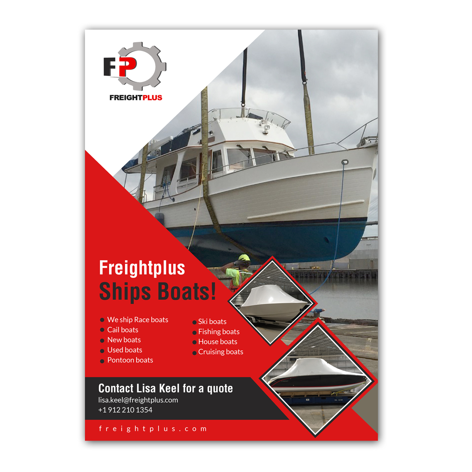 Flyer Design by creative.bugs for Freightplus (USA) Inc. | Design #14174320