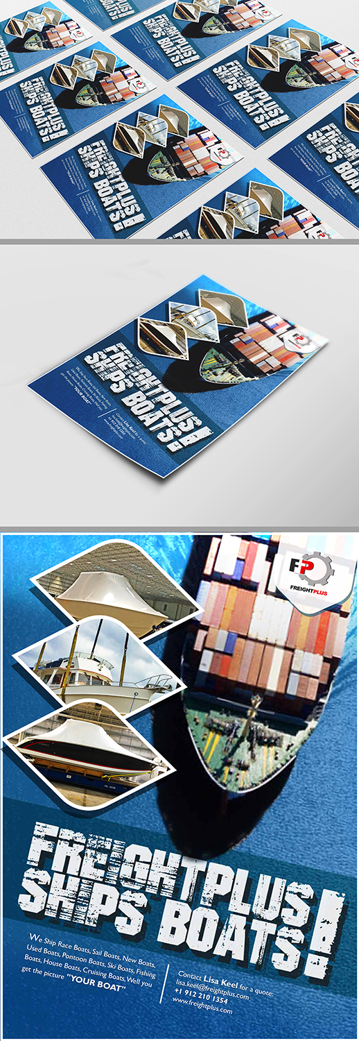 Flyer Design by Vinoth J for Freightplus (USA) Inc. | Design #14191183