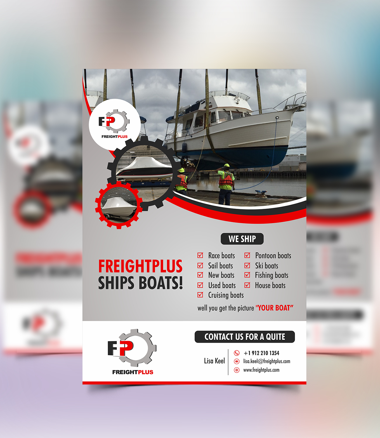 Flyer-Design von ecorokerz für Freightplus (USA) Inc. | Design #14170330