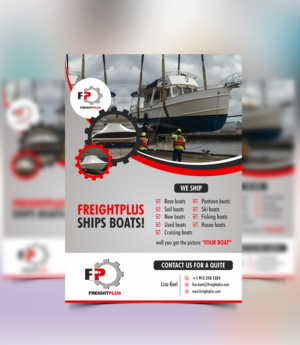 Flyer Design by ecorokerz for Freightplus (USA) Inc. | Design #14170330