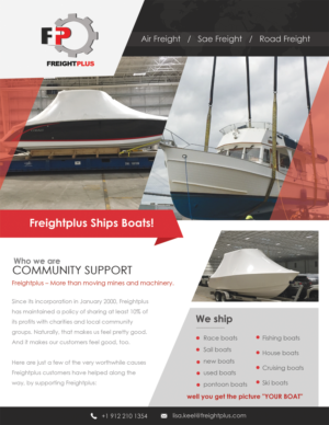 Flyer Design by e-graphics for Freightplus (USA) Inc. | Design: #14173620