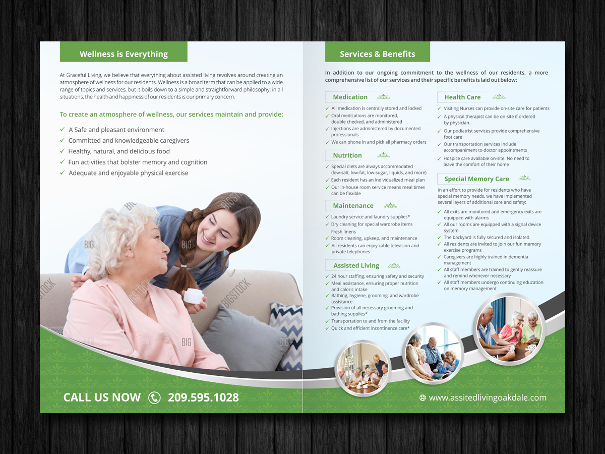 Diseño de Flyer por ecorokerz para Graceful Living Inc | Diseño #14226337