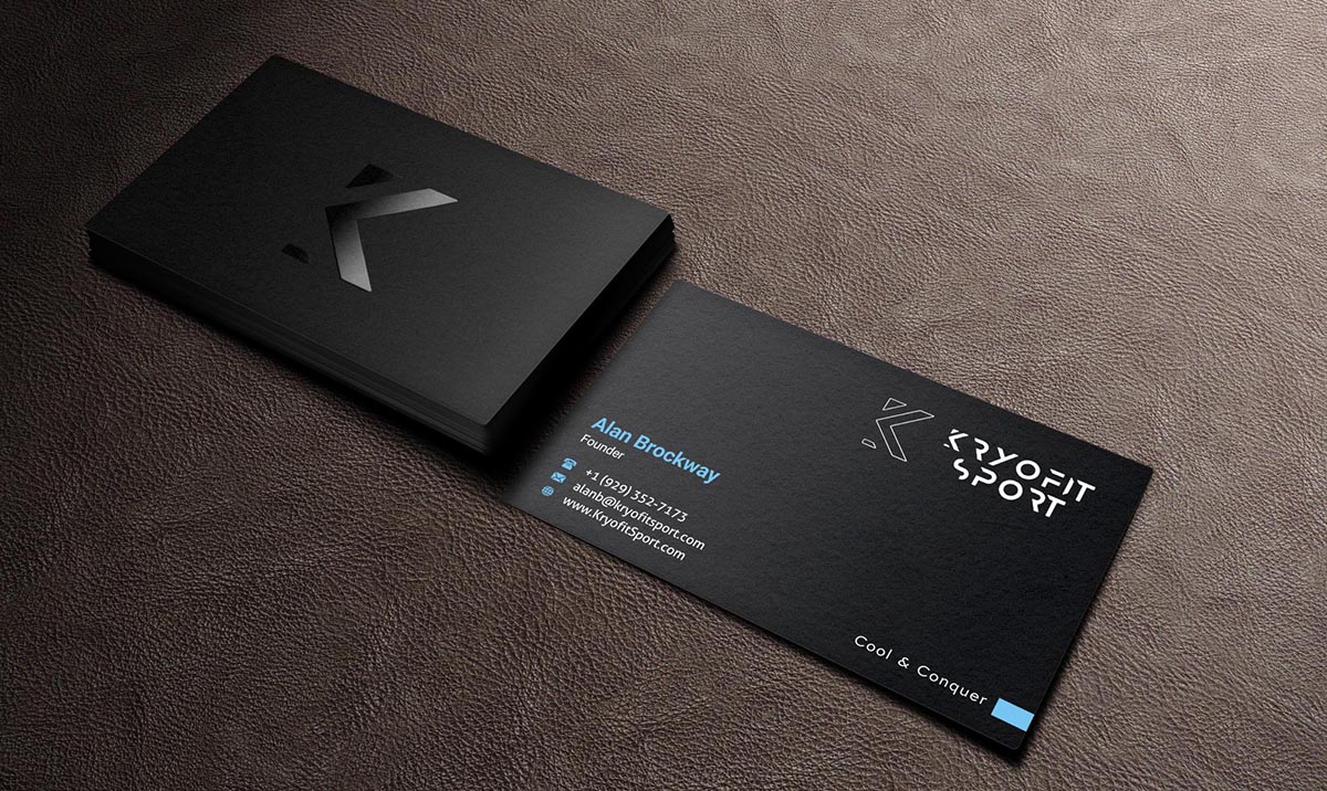 Business Card Design by INDIAN_Ashok for Kryofit Sport | Design #14183643