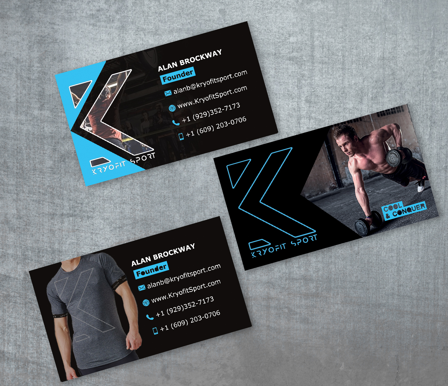 Business Card Design by Olia Kashyna for Kryofit Sport | Design #14187096
