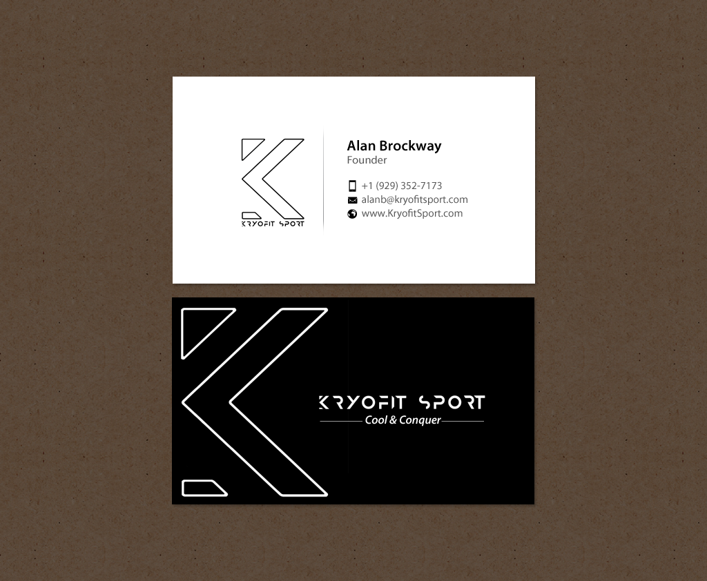 Business Card Design by chandrayaan.creative for Kryofit Sport | Design #14174481