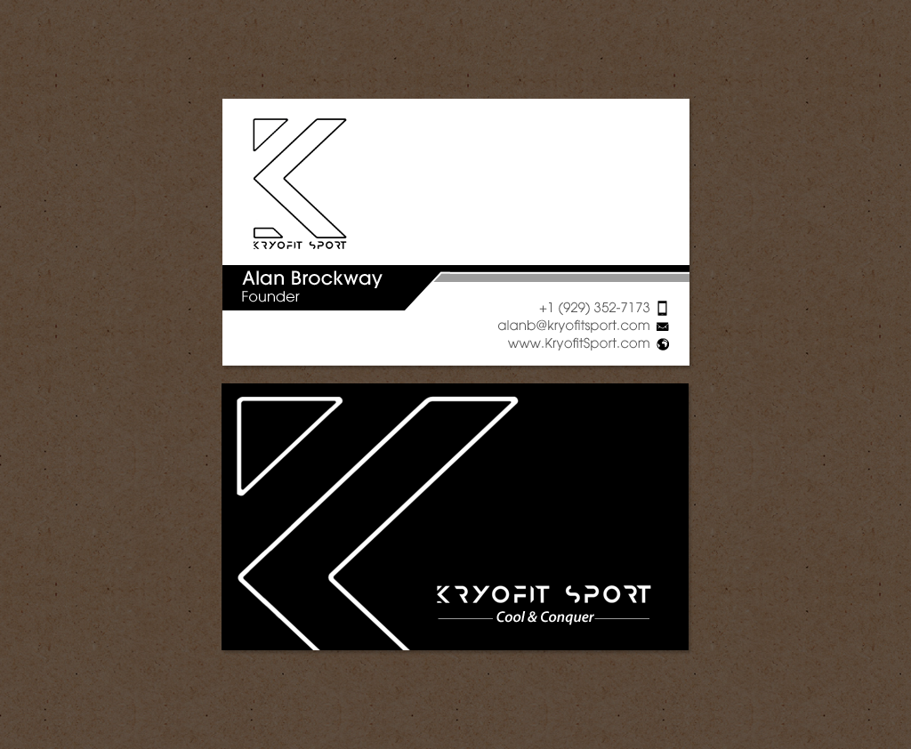 Diseño de Tarjeta de Presentación por chandrayaan.creative para Kryofit Sport | Diseño #14174503