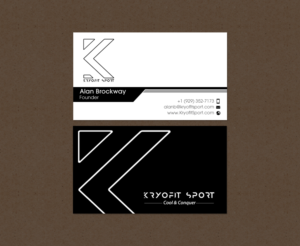 Diseño de Tarjeta de Presentación por chandrayaan.creative para Kryofit Sport | Diseño: #14174503