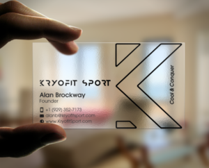Business Card Design by chandrayaan.creative for Kryofit Sport | Design: #14174539