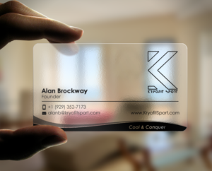 Business Card Design by chandrayaan.creative for Kryofit Sport | Design: #14177038