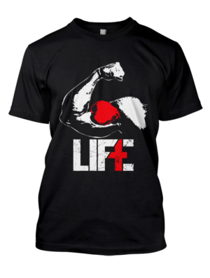Fusing LIFTING and LIFE together into one image | Diseño de Camiseta por Adrian