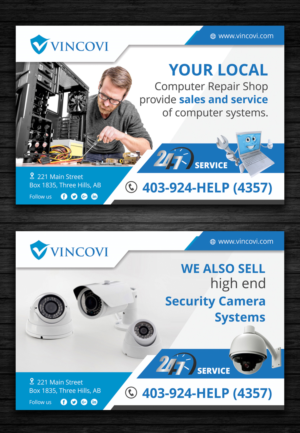 Flyer Design by ecorokerz for VINCOVI Technology Solutions Inc | Design #14168627