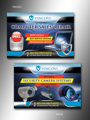 Postcard mailer for Computer Sales and Repair / Security Cameras | Design de Flyer par innovative earth