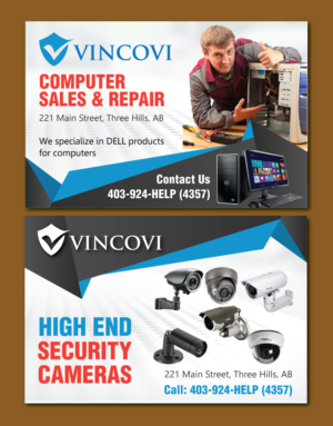 Postcard mailer for Computer Sales and Repair / Security Cameras | Design de Flyer par meet007