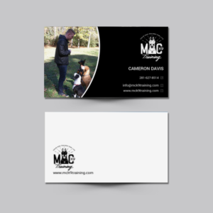 Business Card Design by Pixi Dust for MC K9 Training | Design: #16335355