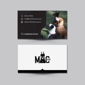 Business Card Design by Pixi Dust for MC K9 Training | Design: #16335357