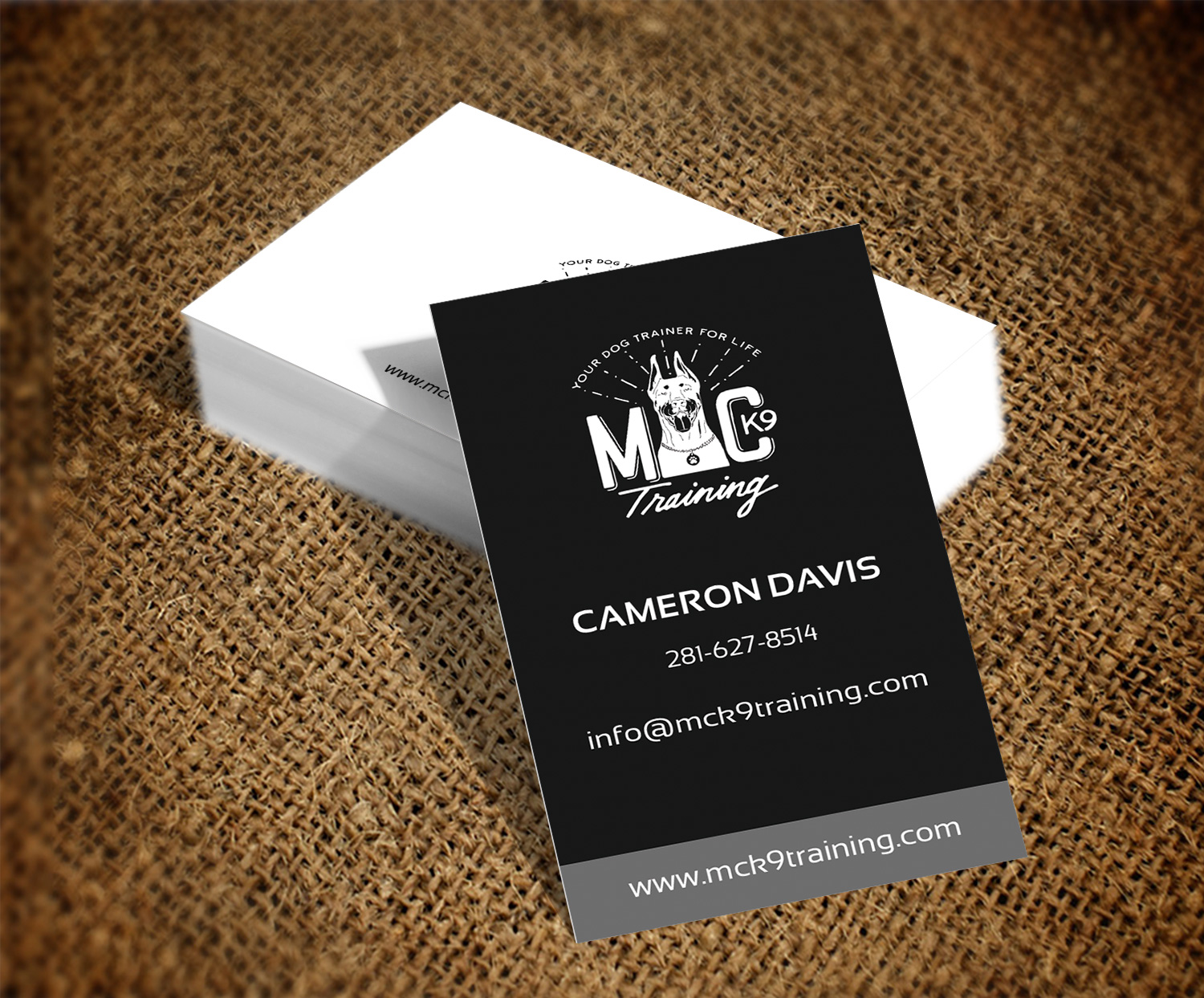 Business Card Design by Pixi Dust for MC K9 Training | Design #16335360