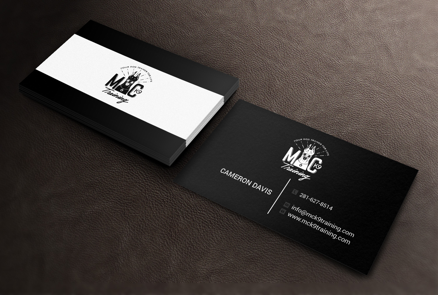 Business Card Design by Pixi Dust for MC K9 Training | Design #16335363