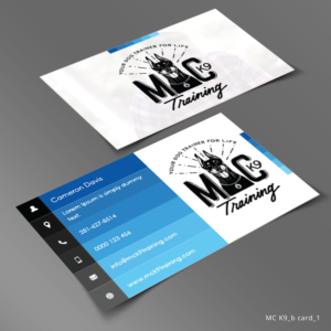 Business Card Design by Sketchweb for MC K9 Training | Design: #16329701