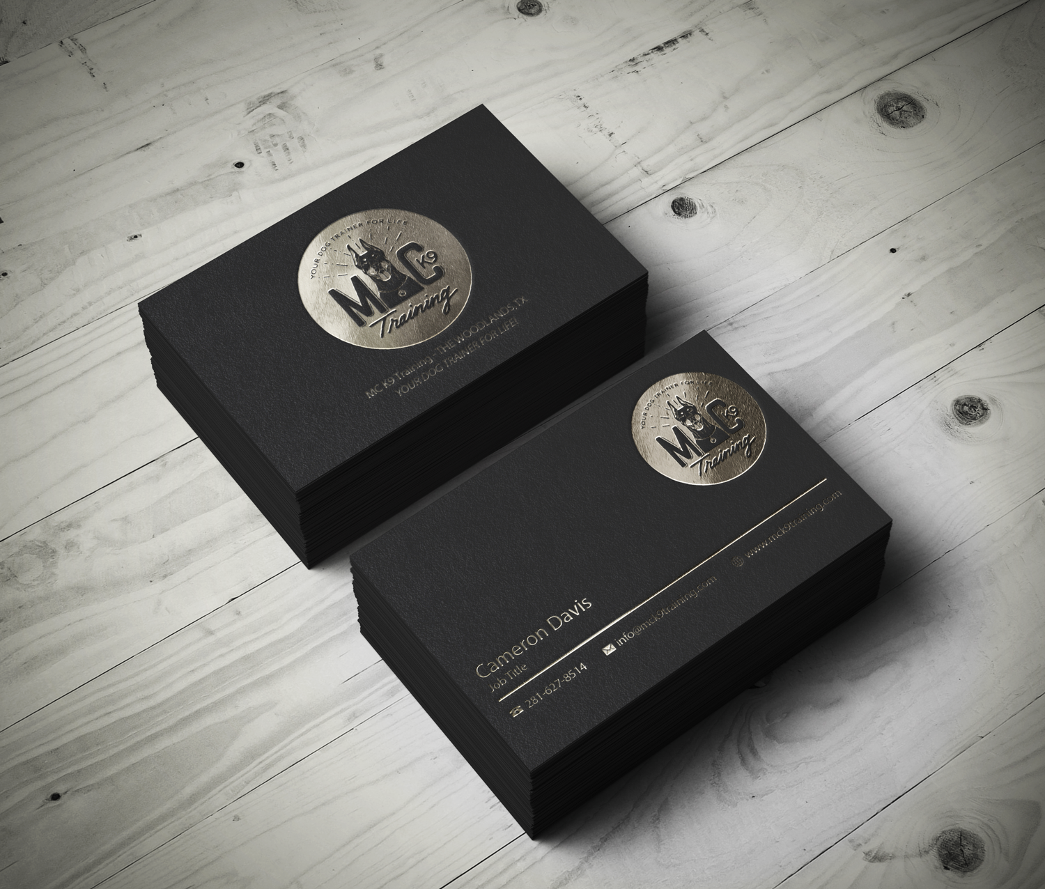 Business Card Design by Riz' for MC K9 Training | Design #16338085