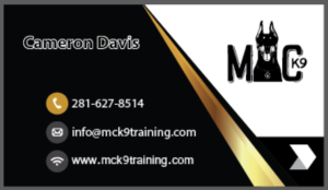 Business Card Design by I.Petar for MC K9 Training | Design: #16355024