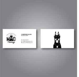 Business Card Design by Verified artistry (Design garden) for MC K9 Training | Design: #16353117
