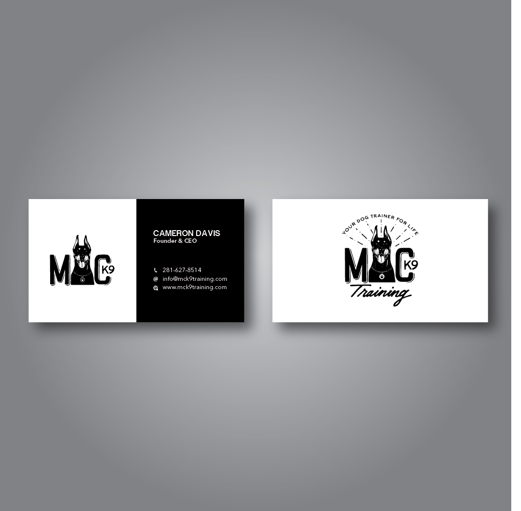 Business Card Design by Verified artistry for MC K9 Training | Design #16353118