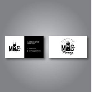 Business Card Design by Verified artistry (Design garden) for MC K9 Training | Design: #16353118