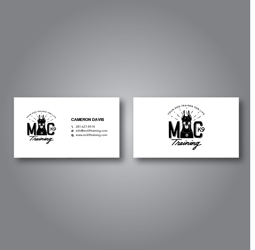 Business Card Design by Verified artistry for MC K9 Training | Design #16353119