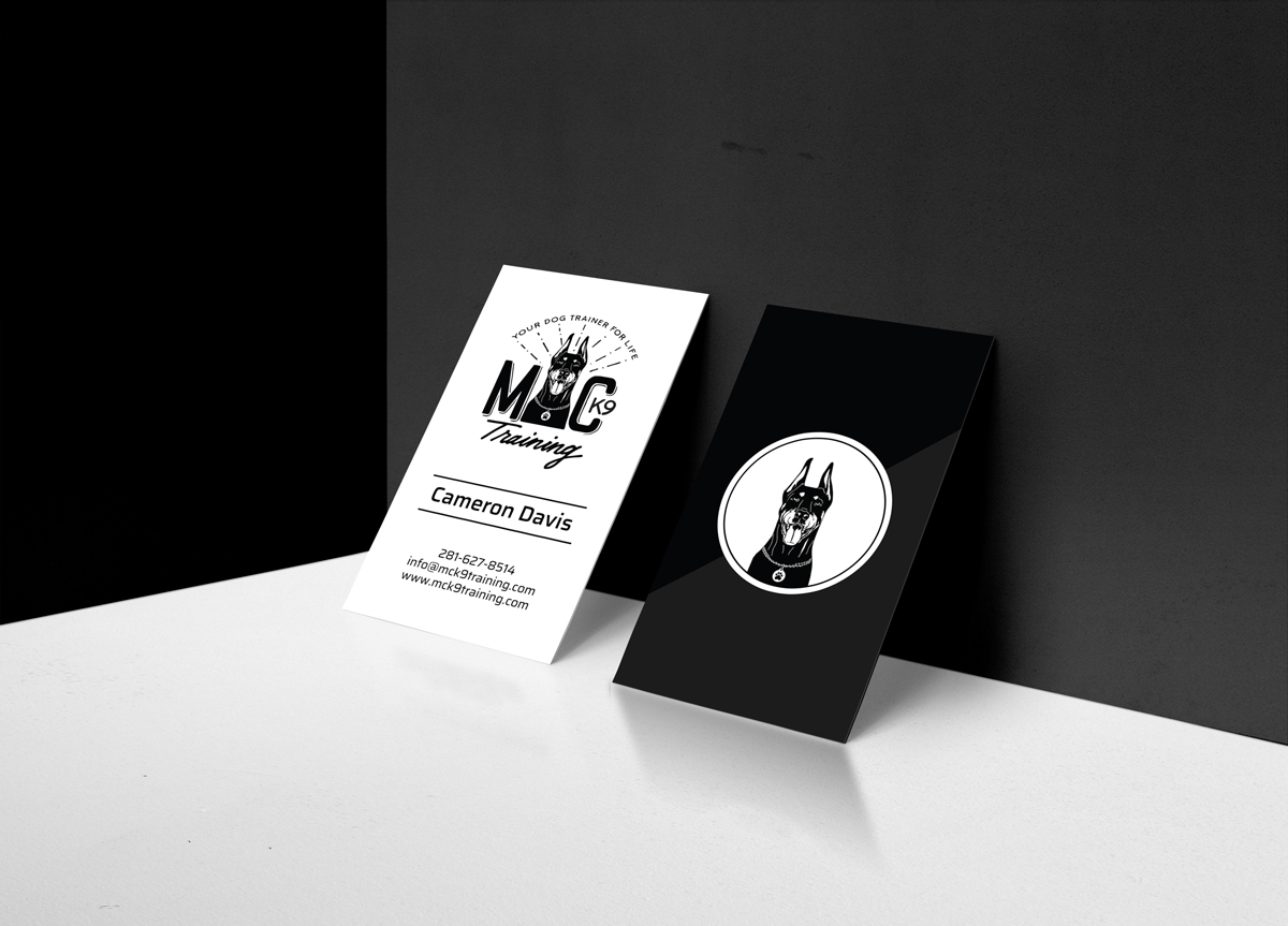 Business Card Design by JK18 for MC K9 Training | Design #16326631