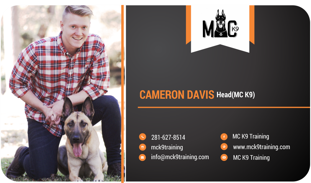 Business Card Design by Himanshi10 for MC K9 Training | Design #16329069