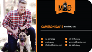 Business Card Design by Himanshi10 for MC K9 Training | Design: #16365330