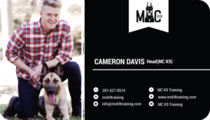 Business Card Design by Himanshi10 for MC K9 Training | Design: #16365331