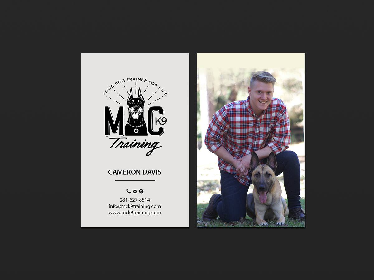 Business Card Design by Creations Box 2015 for MC K9 Training | Design #16336522