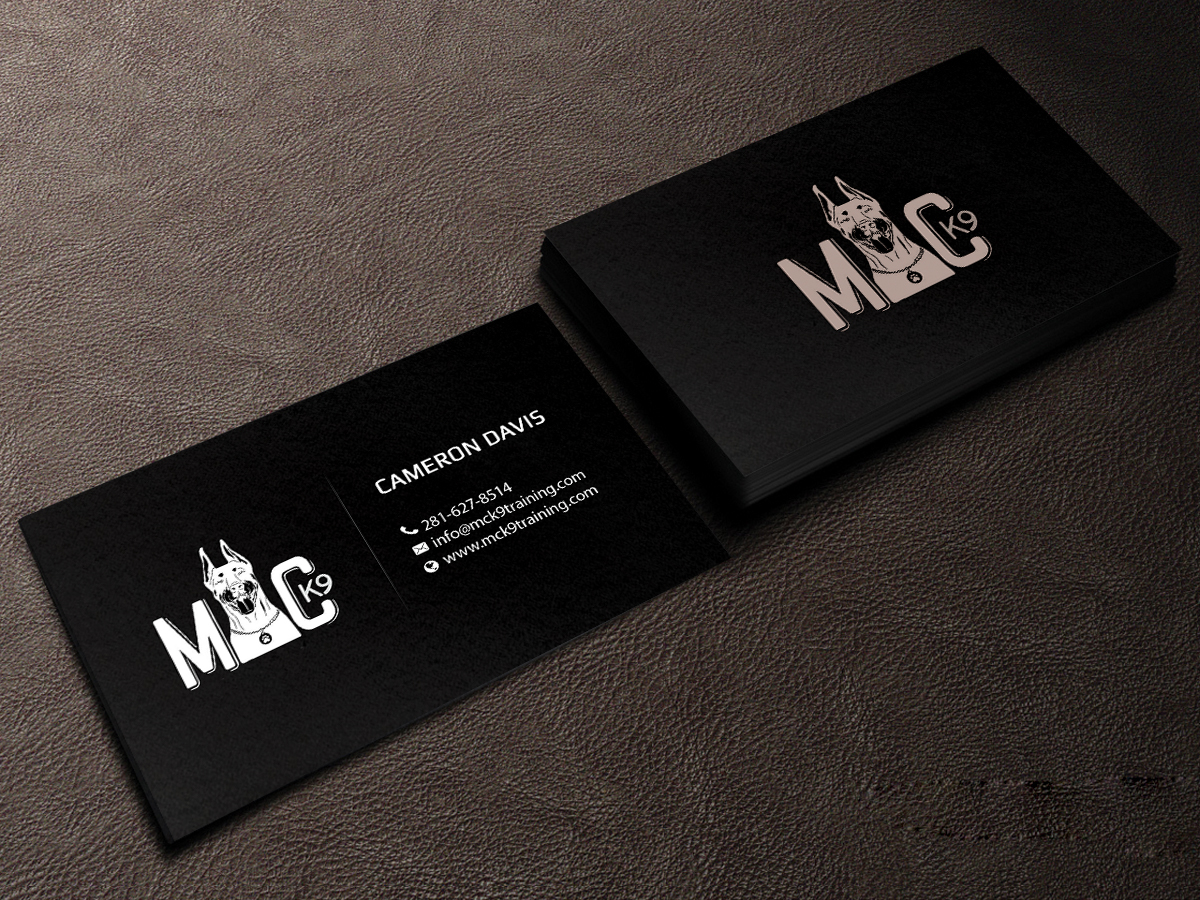 Business Card Design by Creations Box 2015 for MC K9 Training | Design #16336523