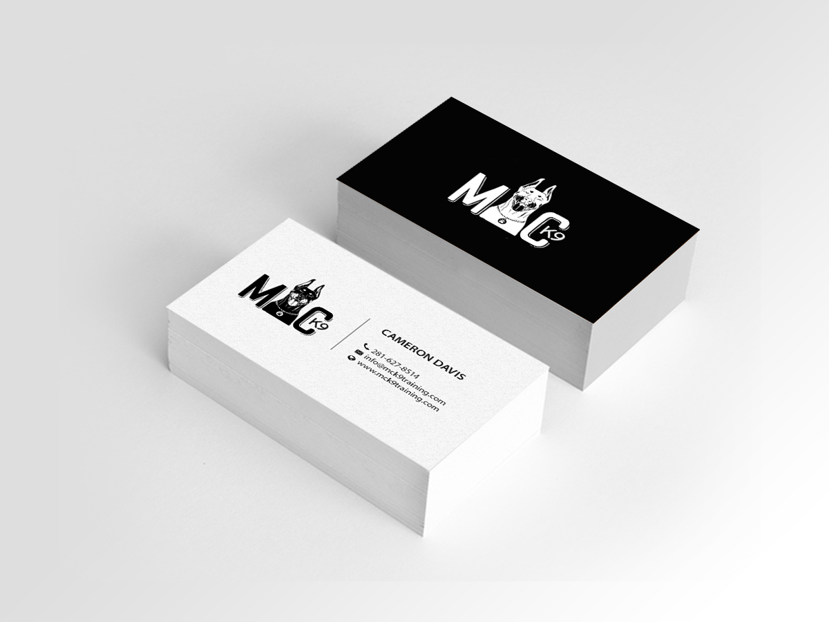 Business Card Design by Creations Box 2015 for MC K9 Training | Design #16336525