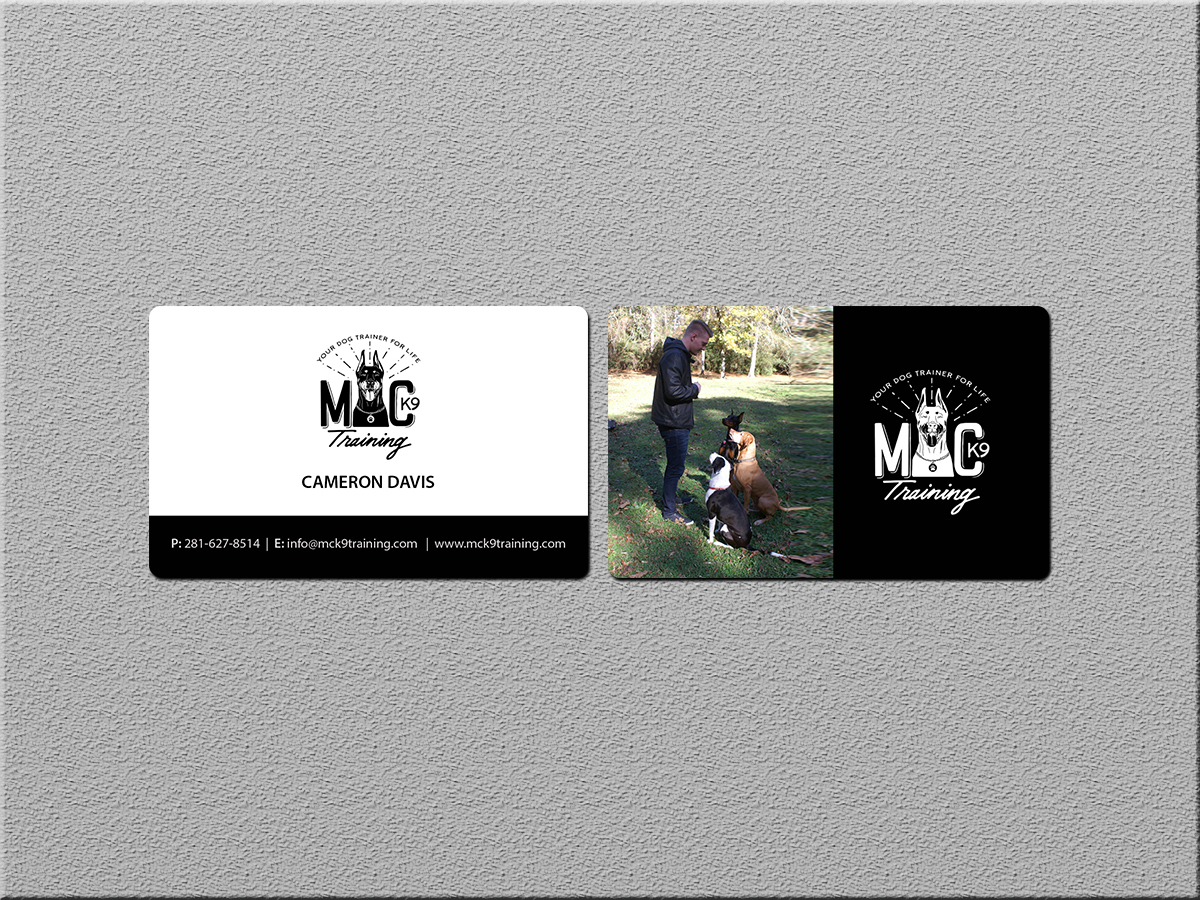 Business Card Design by Creations Box 2015 for MC K9 Training | Design #16336527