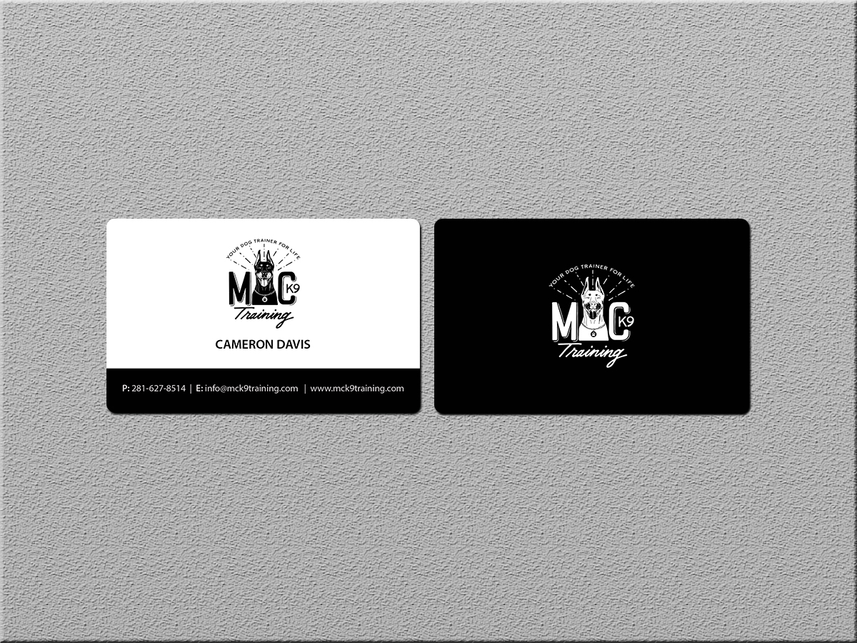 Business Card Design by Creations Box 2015 for MC K9 Training | Design #16336528