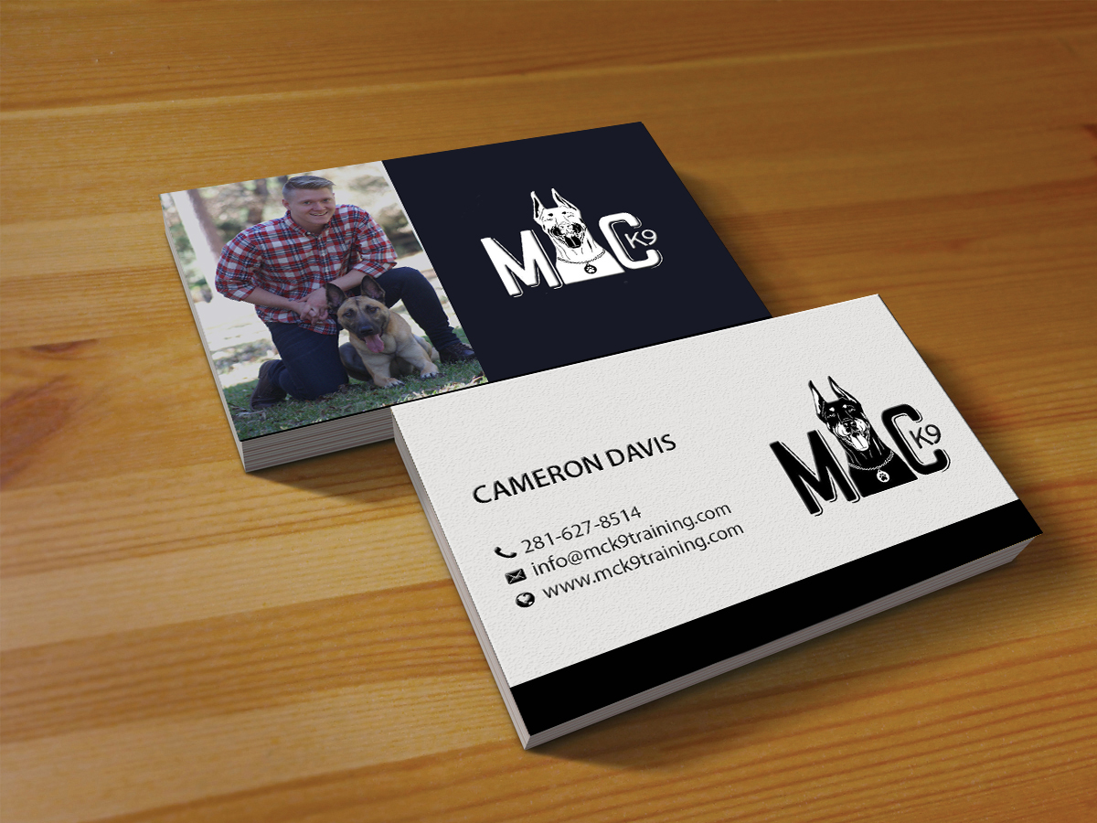 Business Card Design by Creations Box 2015 for MC K9 Training | Design #16336531