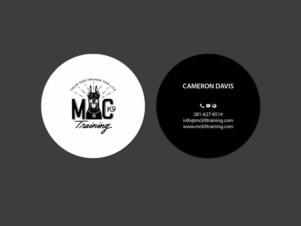 Business Card Design by Creations Box 2015 for MC K9 Training | Design #16336535