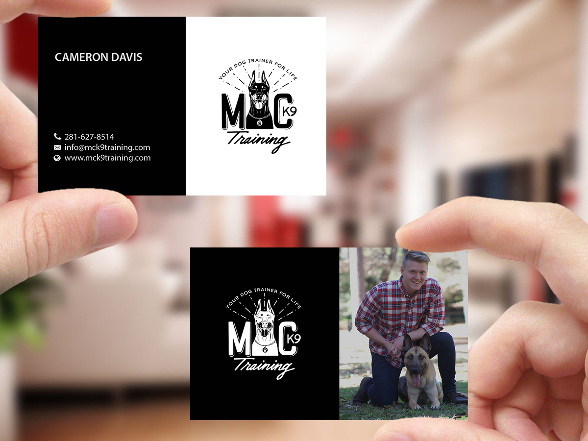 Business Card Design by Creations Box 2015 for MC K9 Training | Design #16336537