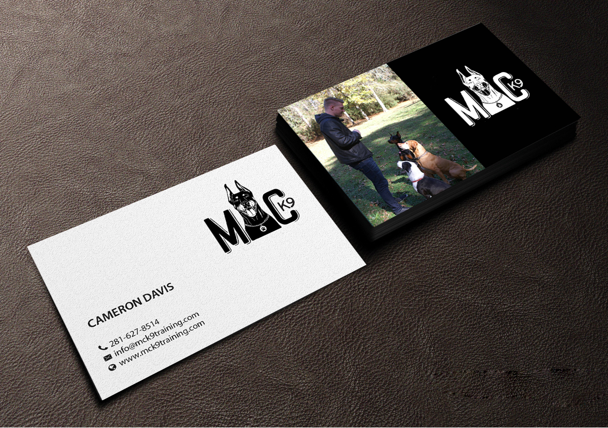 Business Card Design by Creations Box 2015 for MC K9 Training | Design #16336539