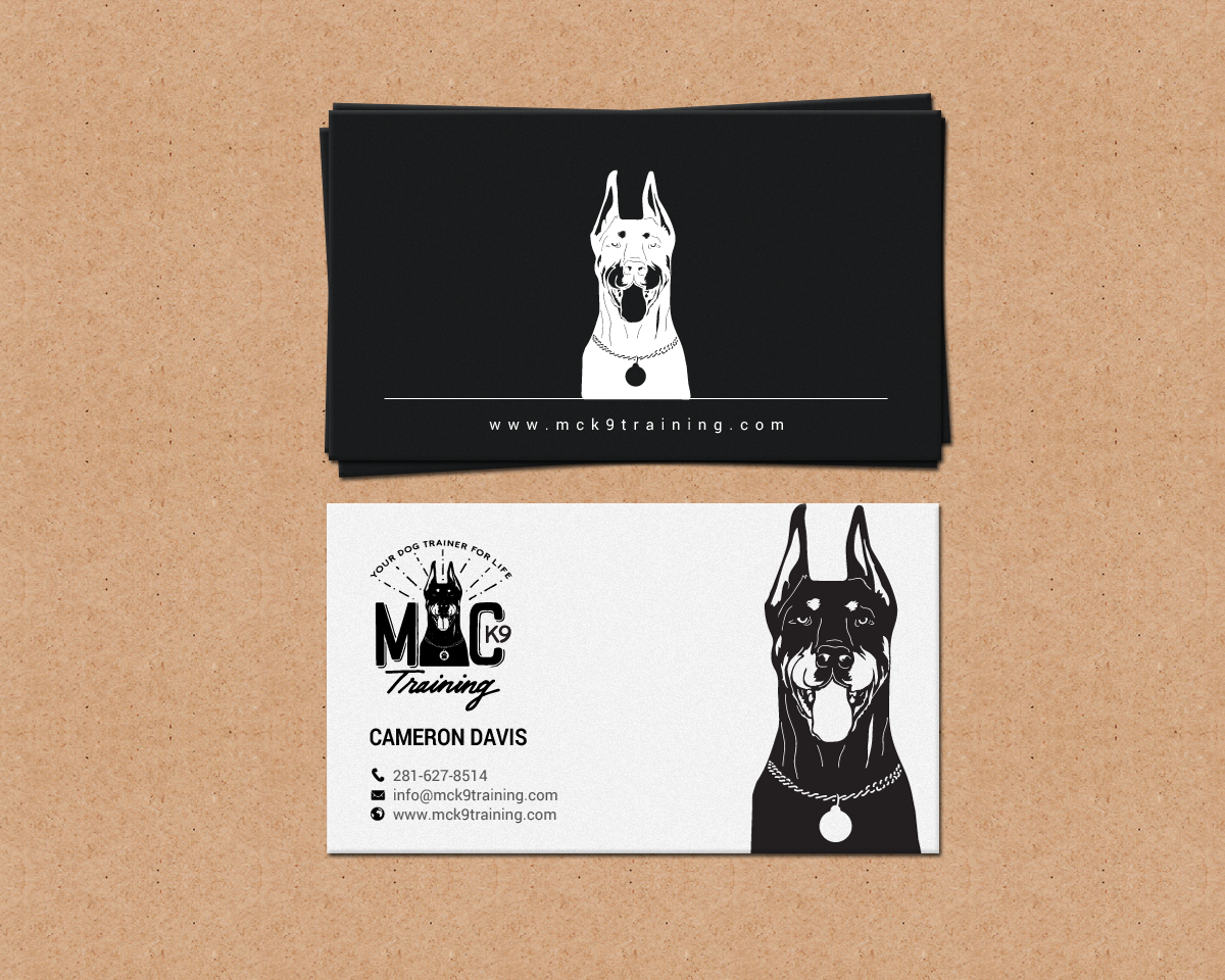 Business Card Design by chandrayaan.creative for MC K9 Training | Design #16363326