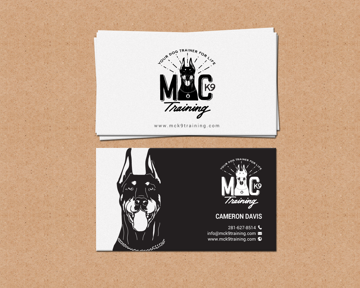 Business Card Design by chandrayaan.creative for MC K9 Training | Design #16363347