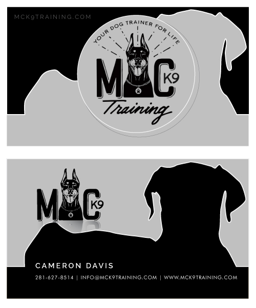 Business Card Design by olusouls for MC K9 Training | Design #16343361