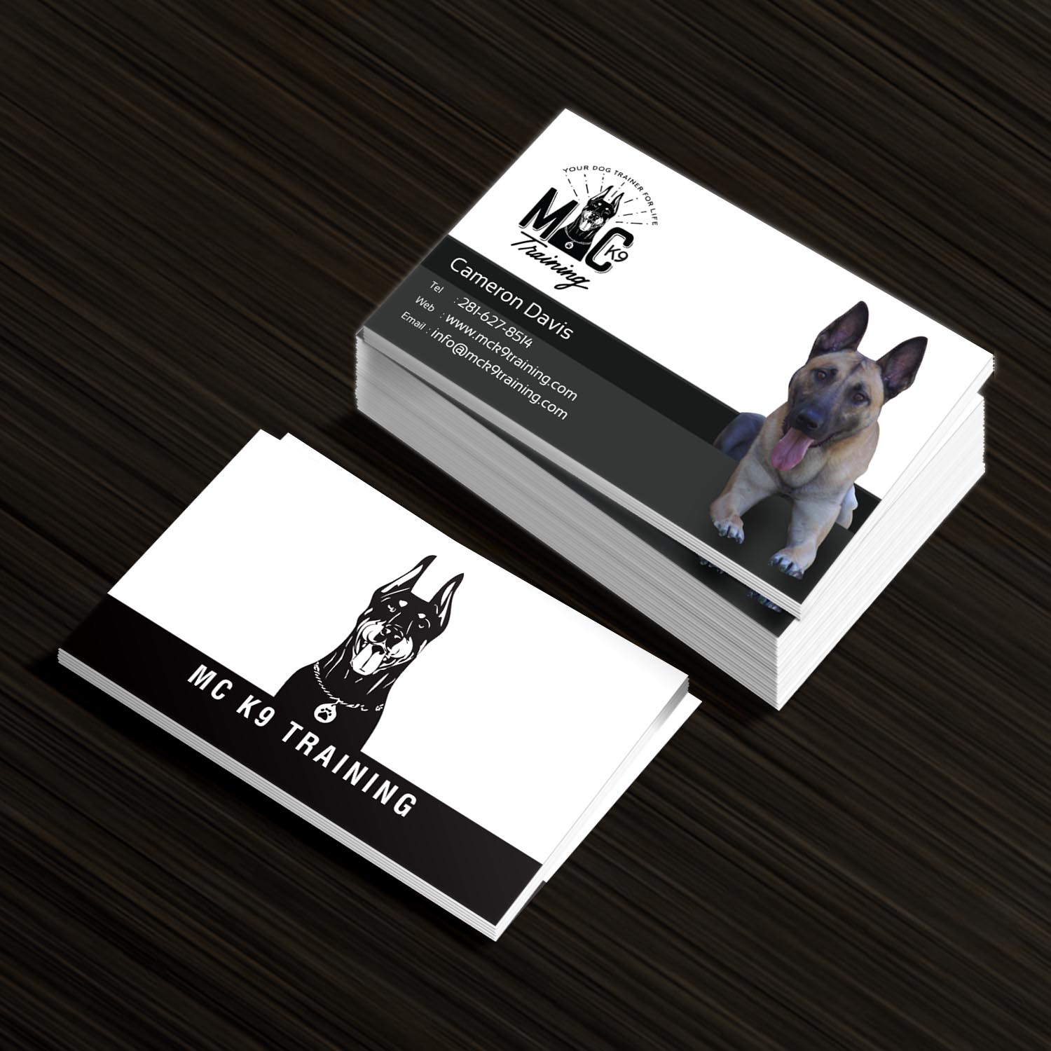 Diseño de Tarjeta de Presentación por Creative Jiniya para MC K9 Training | Diseño #16328043